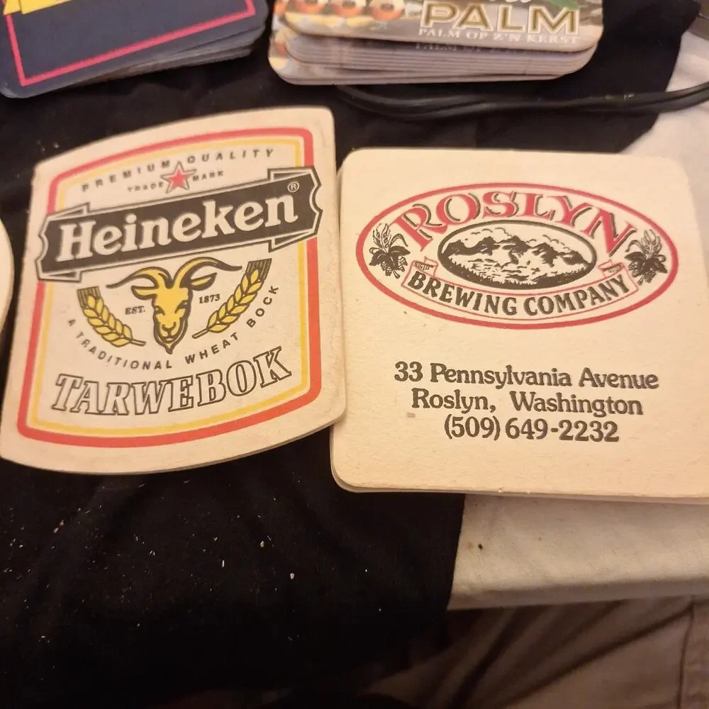 VTG Bar Cardboard Coasters 57 pcs. Man Cave Collectibles Beer Decor